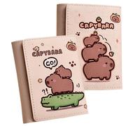 YskerrigToy Carteras de Dibujos, 2PCS Capybara Cartera, Niños Billetera, Anime Cartera, Capybara Billetera, Dibujos Animados Monedero, Niñas Monedero, Hombres Carpeta para Regalos de Niños