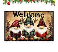 YskerrigToy Decorativo Navidad Alfombra, Felpudo de Entrada, Navidad Alfombra Antideslizante, Tapete Decorativa, Navideño Felpudo, Tapete para Entrada para el Salón el Baño la Cocina-B