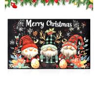 YskerrigToy Decorativo Navidad Alfombra, Felpudo de Entrada, Navidad Alfombra Antideslizante, Tapete Decorativa, Navideño Felpudo, Tapete para Entrada para el Salón el Baño la Cocina-A