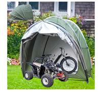 YSMSMZJK Colgando 2 en 1 Almacenamiento De Bicicletas para Muebles De Jardín,Bicicletas,Motocicletas Funda para Bicicleta para Exterior,Green