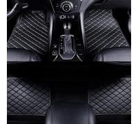 YSNFDN Coche Alfombrillas para Jaguar XF 2008 2009 2010-2015 LHD, Cuero Alfombras Moqueta Antideslizantes Delanteras e Traseras Alfombras Esterillas Forro Interior Accesorios,A Black