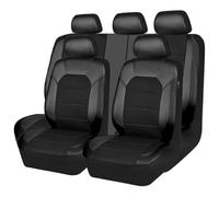 YSNFDN Fundas Asientos Coche para Nissan Pathfinder III R51, 2004-2013, Cómodo Transpirable Fundas Asientos Completo, Juegos de Cubreasientos Delanteros Y Traseros Coche Accesorios,A Black