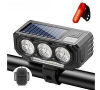 YSNFDN Linterna Brillante para Bicicleta para Koga miyata Prologue, Impermeable, Funciona con Energía Solar, con Largo Tiempo de Funcionamiento, Accesorio de Montaje