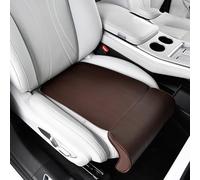 YSNFDN Reposapiernas para Eextensión de Asiento de Coche para Mercedes Benz GLC 2015-2026, Cojín Ergonómico para Piernas, Agujeros Transpirables con Hebillas Elásticas,D Coffee