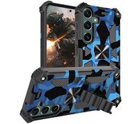 Ysnzaq Camouflage Funda para Samsung Galaxy A15 YH Azul | Protección Militar Case Resistente Arañazos Antigolpes Armor, PC Rugged Cover con Soporte para Samsung A15