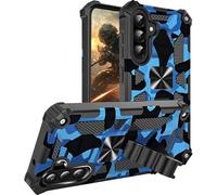 Ysnzaq Camouflage Funda para Samsung Galaxy A26 YH Azul | Protección Militar Case Resistente Arañazos Antigolpes Armor, PC Rugged Cover con Soporte para Samsung A26