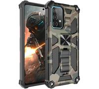 Ysnzaq Camouflage Funda para Samsung Galaxy A52 YH Verde Militar | Protección Militar Case Resistente Arañazos Antigolpes Armor, PC Rugged Cover con Soporte para Samsung A52