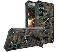 Ysnzaq Camouflage Funda para Samsung Galaxy S25 FE YH Verde Militar | Protección Militar Case Resistente Arañazos Antigolpes Armor, PC Rugged Cover con Soporte para Samsung S25 FE