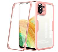Ysnzaq Funda para Xiaomi Mi 11 5G, 360° Full Body Protección Robusta Antigolpes Bumper Carcasa con Protector de Pantalla Incorporado para Xiaomi Mi 11 5G.QS Pink