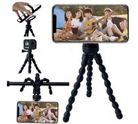 Ysnzaq Mini Trípode para Movil, Magnético Flexible Tripode, Rotación De 360° Pulpo Soporte Trípode para iPhone, Galaxy, Android, Go Pro, Cámara Digital Pequeña-BZY Black