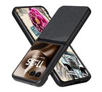 Ysnzaq Retro Funda para Motorola RAZR 60 Ultra 2025 7", [Carga Inalámbrica] Premium Cuero PU Ultrafino Antigolpes Antirrayas Funda para Moto RAZR 60 Ultra.TP Black