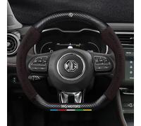 YSOCKS Funda Volante Coche, para MG ZS 2017-2022 Protector de Volante Transpirable Durable Seguridad Rueda Funda,D