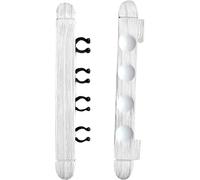 YSOLDA 1 juego de soporte de madera para tacos de billar con 4 clips para tacos/soporte para tacos de billar montado en la pared para barras de billar, clubes, jugadores de billar (blanco)