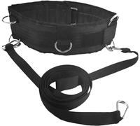 YSOLDA Cinturón de ejercicio/cinturón de resistencia para correr, cinturón de gimnasio para tirar de trineo/cinturón de polea de gimnasio con anillos/equipo deportivo