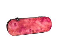 YsoLda Estuche para lápices, Estuche para bolígrafos, Estuche portátil de Cuero para Oficina Escolar, Tinte de Hielo Rojo