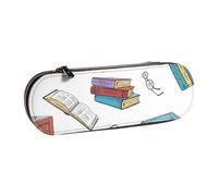 YsoLda Estuche para lápices, Estuche para bolígrafos, Estuche portátil para lápices, Estuche de Cuero para la Oficina de la Escuela, Libros de la Biblioteca Doodle