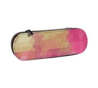 YsoLda Estuche para lápices, Estuche para bolígrafos, Estuche portátil para lápices, Estuche de Cuero para la Oficina de la Escuela, Arte Abstracto Moderno con rombo geométrico