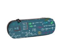 YsoLda Estuche para lápices, Estuche para bolígrafos, Estuche portátil para lápices, Estuche de Cuero para Oficina Escolar, fórmula matemática Impresa