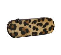 YsoLda Estuche para lápices, Estuche para lápices, Estuche portátil de Cuero para Oficina Escolar, Estampado de Leopardo Lindo