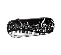 YsoLda Estuche para lápices, Estuche para lápices, Estuche portátil de Cuero para Oficina Escolar, Notas Clave de Piano