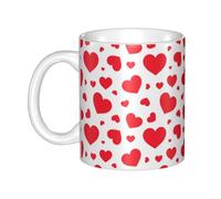 YsoLda Taza, Taza De Cerámica, Taza De Café, Taza De Té, Adecuada Para Cocina, Restaurante, Oficina, 330 Ml,Corazón disperso