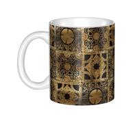 YsoLda Taza, Taza De Cerámica, Taza De Café, Taza De Té, Adecuada Para Cocina, Restaurante, Oficina, 330 Ml,Difusión de configuración de lamento