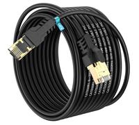 YSONG Cable Ethernet 20 metros Cat 8 Cable de Red Cable Lan 40Gbps 2000MHz con Conector RJ45 Cat 8, Compatible con Steam Deck PC TV Box Router Servidor NAS