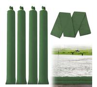 YSOOUA Sacos de Arena para Inundaciones 4 Piezas Saco Arena Inundaciones 120x19cm Bolsas de Arena Reutilizables con Cinta de Amarre, para Inundaciones, Lluvia, Control de Agua