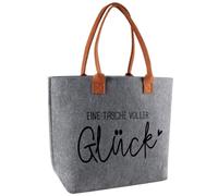 Ysound Frauen Geschenke Große Filztasche mit Sprech, Shopper Tasche aus Fielz, Filz Tote Bag für Damen, Geschenk für Frauen Mama Freundin Kollegin zum Geburtstag, Urlaub, Einzug, Felicidad