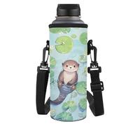 Yspwyqan Bolsa de transporte para botella de agua de 32/40 onzas, accesorios para botella de agua con correa de hombro extraíble para la escuela, trabajo, caminar, correr, senderismo, gimnasio