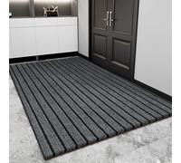 YSPZDQ Felpudo Entrada Casa, Felpudo, Alfombra Antideslizante, Felpudo Exterior - Absorbente, Antideslizante, Atrapa Polvo y Suciedad, Suave De Interior/Exterior, Peluche(Gray,120 x 150cm)