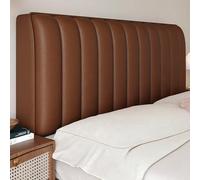 YSPZDQ Funda para Cabecero de Cama con Cobertura Total 360°, Gruesa & Impermeable Funda de Cabecero, Suave Cuero Sintético PU, para Doble/Individual/Queen/King(Brown,180cm)