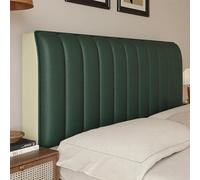 YSPZDQ Funda para Cabecero de Cama con Cobertura Total 360°, Gruesa & Impermeable Funda de Cabecero, Suave Cuero Sintético PU, para Doble/Individual/Queen/King(Green,160cm)