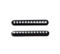 YSQIFBABD Luces señal Giro 2 Tiras Luces LED 12V Intermitentes Motocicleta Luces Freno Traseras Secuenciales Ámbar Con Flujo Agua Luz Freno Intermitente 12 LED