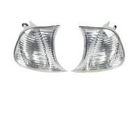 YSQIFBABD Luz Freno Luces Esquina Delanteras Coche Luces Giro Repuesto con Lente Transparente Izquierda Derecha para Serie 3 E46 Coupé 1998-2001(Blanco)