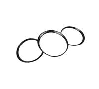 YSQIFBABD para Macan 2014-21 Tablero Instrumentos Color Fibra Carbono, Medidor Aceite, Círculos, Marco Decorativo, Pegatina, Embellecedor Accesorios Interiores Automóvil Interior Automotriz(Negro)