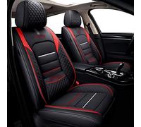 YSQIFBABD para Toyota para Avensis T25 para Camry 40 Cubierta Asiento Coche para Wish para Aqua para Aygo para Corolla E150 para Fortuner para Prius 20 para Venza Fundas Asientos(Black+Red)