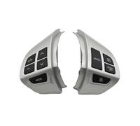 YSQOFDNFD Botones Multifunción para Volante De Coche Interruptor Volante Control Crucero para Teléfono para Mitsubishi para Lancer CX 10 para Lancer X para Outlander para ASX(Negro Plata)