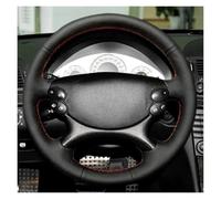 YSQOFDNFD Cubierta Volante Funda Cuero para Volante Coche para Mercedes para Benz Clase E W211, Clase para CLK C209 A209 C219 W463 Clase SL R230 Volante Trenzado. Funda De Volante(Hilo Negro)