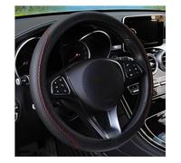 YSQOFDNFD Cubierta Volante Funda Volante Cuero Transpirable Antideslizante para Nissan para Qashqai J10 J11 para Juke para X-Trail T32 para Note para Almera para Teana Funda De Volante(Línea roja)
