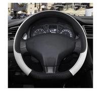 YSQOFDNFD Funda Volante para Citroen C para Elysee 9 Colores Funda para Volante De Coche De Cuero PU Accesorios Antideslizantes Cubiertas Volante(D White)