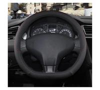 YSQOFDNFD Funda Volante para Citroen C para Elysee 9 Colores Funda para Volante De Coche De Cuero PU Accesorios Antideslizantes Cubiertas Volante(D Black)