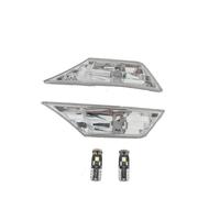 YSQOFDNFD Indicador Intermitente Lámpara De Señal De Giro Lateral LED para Automóvil con Bombillas T10 para Civic 2016 2017 2018 2019 34350-TET-H01 34300-TET-H01 Señal Giro Coche(Left and Right)