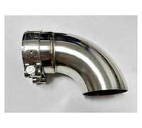 YSQOFDNFD Silenciador Escape Piezas De Automóvil Supresor De Tubo De Escape Conexión De Codo De Salida De Escape De Acero Inoxidable Accesorios Auto(60mm)