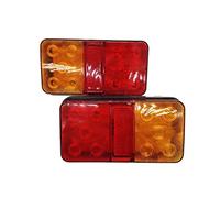 YSQOJF 2 Uds Luz Trasera Indicador De Señal De Giro Luz De Freno Trasera Para Coche Camión Remolque Caravana Luz Trasera 12V 24V 12-80V Luces Marcha Atrás(12V)