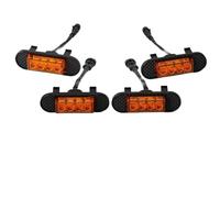 YSQOJF Antiniebla 4 Luces LED Para Parrilla Delantera De Coche Para Ford Para Bronco Para BadLands 2021-2023 Diurnas Advertencia Ámbar DRL(Tipo B)