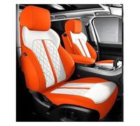 YSQOJF Cubierta Asiento Automóvil De Cuero Juego Funda Asiento Coche para para 3/4 Serie E46 E90 E91 E92 E93 F30 F31 F34 F35 G20 G21 F32 F33 F36 Seat Cars Cubreasiento(Orange White)