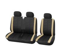 YSQOJF Cubierta Asiento Automóvil Fundas De Asiento Coche para Transporter 4 para T5 Protectores para 1+2 Asientos Cubreasiento(Beige)