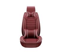 YSQOJF Cubierta Asiento Automóvil Fundas Universales De Cuero para Asiento Coche Accesorios para SsangYong para rodius para actyon para tivolan Presidente Protectores Cubreasiento(Luxury Wine Red)