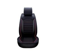 YSQOJF Cubierta Asiento Automóvil Fundas Universales De Cuero para Asiento Coche Accesorios para SsangYong para rodius para actyon para tivolan Presidente Protectores Cubreasiento(Negro Rojo)